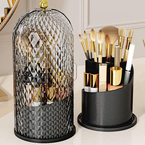 Organisateur Maquillage - MakeupBrushHolder™ - Diamant Noir - ElieRangement