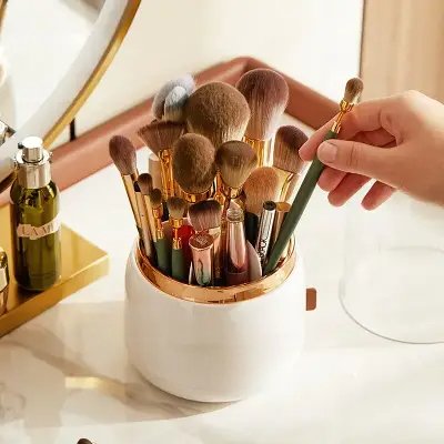 Rangement cosmétique - MakeupBrushBucket™ - Blanc - ElieRangement